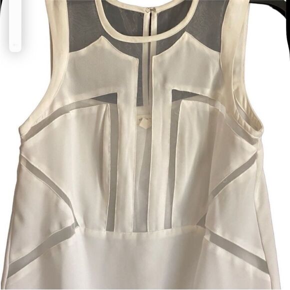Urban Outfitters Silence & Noise  Bailey Sheer Cutout White Mini Dress. Size XS. - Picture 6 of 12